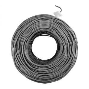 Кабель витая пара U/UTP кат.5E 4х2х24AWG solid CCA PVC сер. (м) 01-0043-3