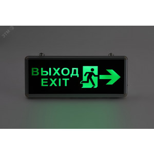 Аварийный светильник SSA-101-3-20 светодиодный 3ч 3Вт ВЫХОД-EXIT-ЧЕЛОВЕК-стрелка Б0044390