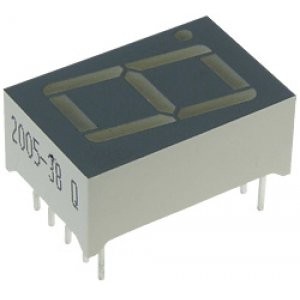 SA56-11YWA, 1 разрядный индикатор 14,2мм/желтый/588нм/1.9-4.7мкд/ОА