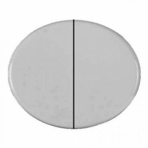 Клавиша для 2-клавишных выключателей/переключателей/кнопок, серия TACTO, цвет альпийский белый 5511 BL