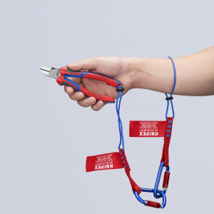 Бокорезы, 160 мм, фосфатированные, 2-комп ручки KN-7002160, Универсальные бокорезы с полированной поверхностью головки и режущими кромками с фаской, с многокомпонентными рукоятками, диаметр мягкой проволоки 4.0мм, среднетвердой - 3.0мм, твердой - 2.0мм, длина 160мм