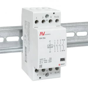 Контактор модульный КМ 25А 4NO 230VAC (2 мод.) AVERES EKF
