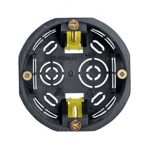 Коробка установочная КМП-020-011 для полых стен 71х45 полипропилен пласт. лапки IP30 черн. plc-kmp-020-011