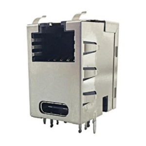 RJE4E1881401, Модульные соединители / соединители Ethernet Cat5e Over USB C With Shield with LED
