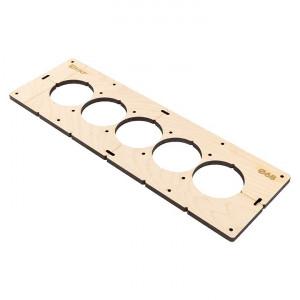 Шаблон для подрозетников c 5 отв. диам. 68 мм EKF Expert sh-d68-5