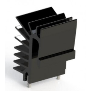 694-25, Радиаторы Heat Sink, Board Mount, TO247, Integrated Clip, Black Anodized, Solder to PCB Attachment, 25mm Length, 35.05mm Height, 22mm Width
