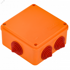 Коробка расп. огн. ПС 100х100х50мм 4P 4мм2 IP55 6 вв. UKF30-100-100-050-4-4-09