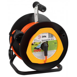Удлинитель силовой RPx-1e-3x1.5-20m на пластиковой катушке c заземлением 20м 1 розетка ПВС 3х1.5мм2 Б0046837