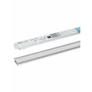 Алюминиевый профиль встраиваемый 2206 (2 м), матовый рассеиватель, 2 заглушки SQ0331-0482