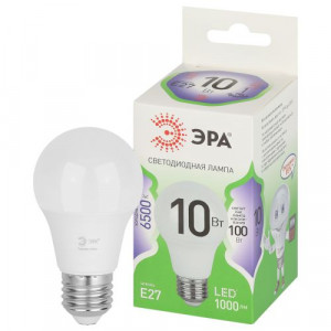 Лампа светодиодная LED 10 Вт 1000Лм 6500К груша холодный E27 220-240В LED A60-10W-865-E27 Green Line Б0067090