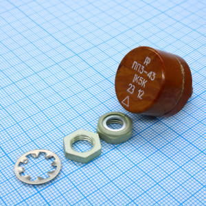 ПП3-43- 1.5К ±10%, Резистор переменный проволочный 1.5кОм ±10% 3Вт