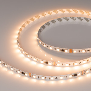 Лента SPI-B60-10mm 24V Warm2700-PX6-RAM (15 W/m, IP20, 5060, 5m) 039041, Светодиодная лента SPI-B60, открытая IP20, с микросхемой GS8206 (битый пиксель не влияет на передачу сигнала далее по ленте, подключение внешнего контроллера). Светодиоды 5060, 60 шт/м (1 pixel = 6 LED), белая плата 10 мм, скотч 3М. Цвет ТЕПЛЫЙ 2700K, цве