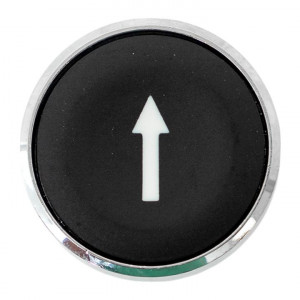 Исполнительный механизм кнопки XB4 черный плоский возвратный без фиксации, стрелка IP65 EKF XB4BA-2156C-65