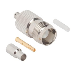 122377, РЧ соединители / Коаксиальные соединители TNC ST CRIMP JACK RG316-50 OHM DB