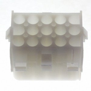 1-480711-0, Корпус разъема, Серия Universal MATE-N-LOK, вилка, 15 вывод(-ов), 6.35 мм