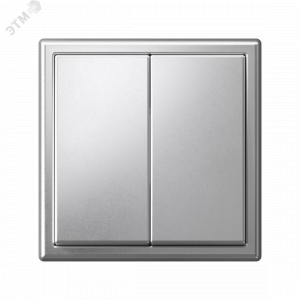 ARTGALLERY 2-клавишный ПЕРЕКЛЮЧАТЕЛЬ, 10АХ, механизм, быстрозажимные клеммы, АЛЮМИНИЙ GAL000365S