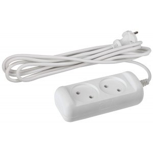 Удлинитель 2х1.5м без заземл. 10А IP20 U-2-1.5m-2х1 ПВС 2х1 Б0028359