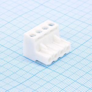 WJ2EDGK-5.0-04P-19-00A, Разъем клеммный винтовой на кабель 4 контакта шаг 5 мм