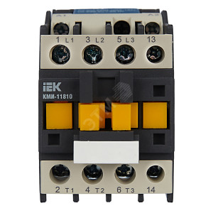 Контактор КМИ-11810 18А 230В/АС3 1НО IEK KKM11-018-230-10