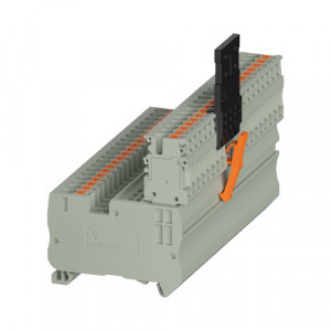 Клемма для разъемаов WTPN 2.5 PI20, Клемма для подключения внешнего разъема, тип фиксации провода: Push-in, номинальное сечение: 2,5 мм кв., 24A, 800V, ширина: 5,1 мм, цвет: серый тип монтажа: DIN35