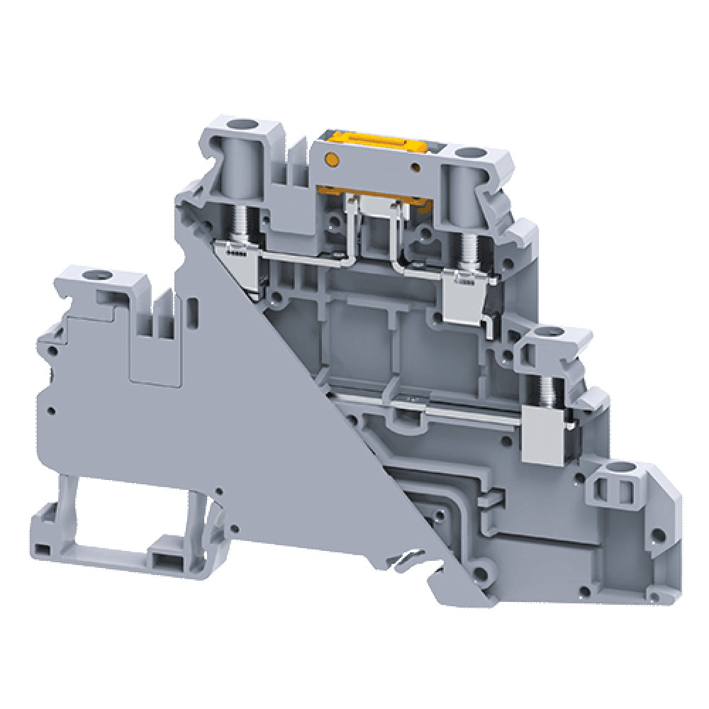 Изображение товара Этажная клемма CYDLK4 ConnectWell для DIN35 с винтовым фиксатором