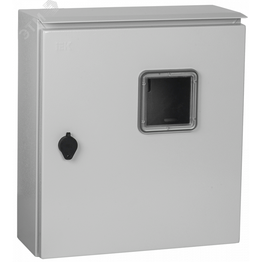 Изображение товара Металлический корпус для электрощитов IP66 с замком и окном TITAN MKM51-N-03-54