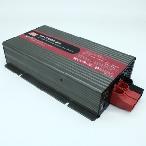 PB-1000-24, AC/DC зарядное устройство, 28.8V/34.7A, вход 90…264VA C, 47…63Гц /127…370В DC, изоляция 3000В AC, микропроцессорное, для свинцовых (обслуживаемых, гелевых, AGM) и Li-ion (Fe, Mn), 300*184*70мм, -20…+60°С