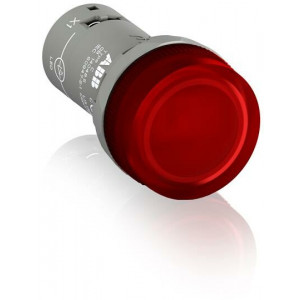 Лампа CL2-623R красная со встроенным светодиодом 230В AC с защитой от наводок с напряжением до 60В (кр.10шт) [1SFA619403R6231]