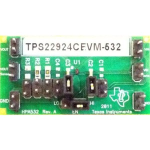 TPS22924CEVM-532, Средства разработки интегральных схем (ИС) переключателей TPS22924CEVM-532