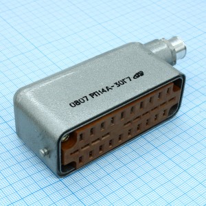 РП14А-30Г7, Соединитель  низкочастотный, прямоугольный, внутреннего монтажа