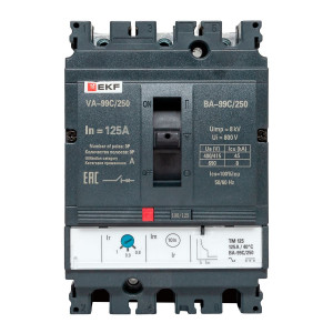 Выключатель автоматический ВА-99C (Compact NS) 250/125А 3P 45кА EKF PROxima(кр.4шт)