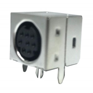 KMDGX-8S-BS, Цилиндрические разъемы DIN 8P R/A FULL SHIELD GOLD PLATED