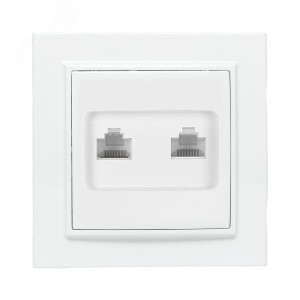 Розетка компьютерная 2-м СП Минск RJ45 бел. ERK02-035-10