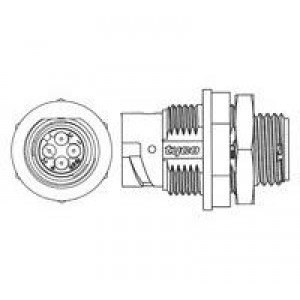1445421-1, Стандартный цилиндрический соединитель PNL MOUNT RECPT 8-4 .035 - .059