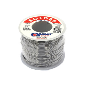 SN60/PB40 D0.8ММ 250G FC5000, Припой трубчатый ПОС60 0.8мм 250гр. с флюсом FC5000, катушка