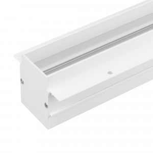 Трек встраиваемый MAG-TRACK-4560-FDW-2000 (WH, 5LN) 046841, Встраиваемый магнитный трек с фланцем для монтажа в гипсокартонный потолок, длина 2000 мм. DC24V. Материал алюминий, цвет белый. Две заглушки в комплекте. 5 токопроводящих дорожек (возможность управления по DALI). Размер ДxШxВ: 2000x75x60 мм. Размер (с уч