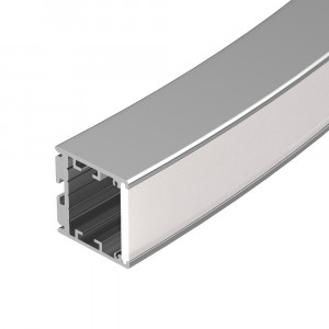 Профиль SL-ARC-3535-D1500-W90 SILVER (1180мм, дуга 1 из 4) 026598, Алюминиевый профиль для составления круга диаметром 1500мм, для радиусной светодиодной линейки, с внешней светящейся поверхностью, длина ? от круга 1500мм. внутренний диаметр 1488мм, внешний диаметр 1558мм. Габаритные размеры (LхWхH): 1178,1x35x35 мм.