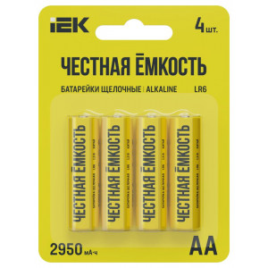 Элемент питания алкалиновый AA/LR6 Alkaline (блист.4шт) ABT-LR06-OP-L04