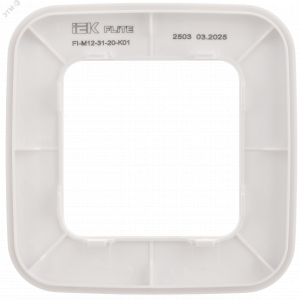 FLITE ARTISTIC Рамка 1-местная РУ-1-А-ФлБ белый IEK FI-M12-31-20-K01