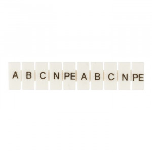 Маркеры для JXB-ST 6 с символами A, B, C, N, PE (10 штук) PROxima zb-st-6-A-PE