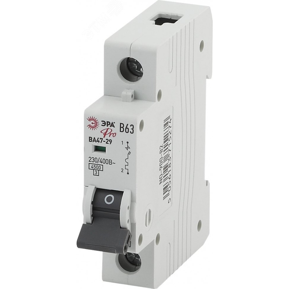 Изображение товара Автоматический выключатель PRO NO-902-182 ВА47-29 1Р 6А для защиты электроцепей