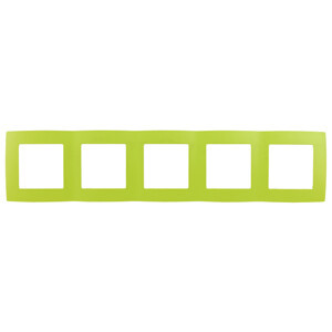 12-5005-26 Рамка на 5 постов, 2, лайм (10/100/1600) Б0019423