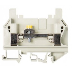 Измерительная клемма 9760 U/8 SWK 3, Измерительная клемма, тип фиксации провода: винтовой, номинальное сечение: 10 мм кв., 24A, 800V, ширина: 8 мм, цвет: серый, тип монтажа: DIN35