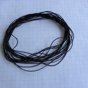 Набор пассиков N2 17шт, диаметр от 13.3см до 15см, сечение квадрат 1,2x1,2мм