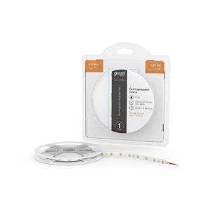 Лента Basic LED 2835/60 12V 4,8W/m 312lm/m 3000K 8mm IP20 5m 1/100 BT005