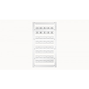 Маркировка (в кассетах) ZSF12-40P-19-00Z(H), Кассета с маркировочными шильдиками, для клемм сечением 12 мм.кв., боковая, 40 шильдиков, нанесенные символы: чистая, размер шильдика: 11,6 x 6,4 мм, цвет: белый