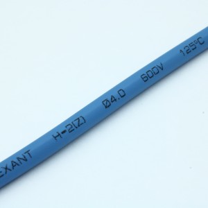 Трубка термоусадочная ТУТ нг 4,0/2,0 синяя, термоусаживаемая трубка в метровой нарезке, не поддерживает горение