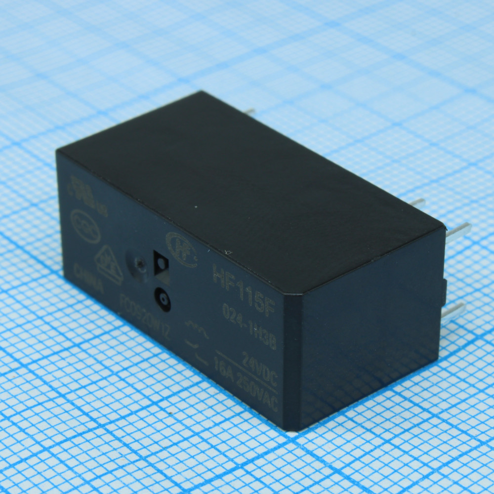Изображение товара Силовое реле HF115F/024-1H3B, 16 А, 24 В DC