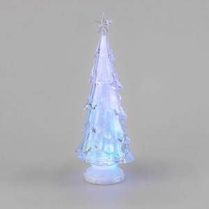 Фигура светодиодная "Елочка со звездой" 37см 1LED 0.1Вт IP20 на подставке элементы питания 4хAAA (не в компл.) 513-026