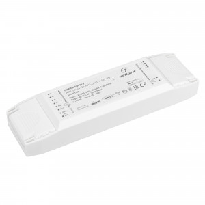 Блок питания ARV-SP-24120-PFC-DALI-1-10V-PD (24V, 5A, 120W) 041387, Блок питания 24V, ток 5А, 120Вт, с управлением DALI, 1-10V и функцией PUSH DIM, с корректором мощности, PF>0,99. Тонкий пластиковый корпус IP20. Вход: 220-240VAC. Размер 205х58х30 mm. Гарантия 5 лет.